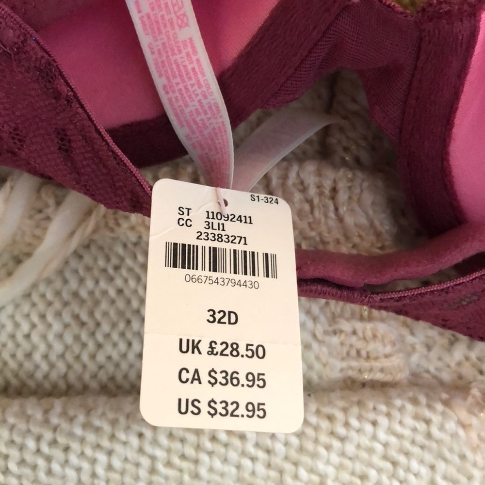 NWT Pink Victoria’s Secret size 32D - Picture 2 of 8